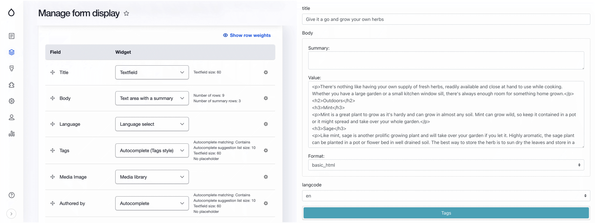 Example DruxtEntityForm component