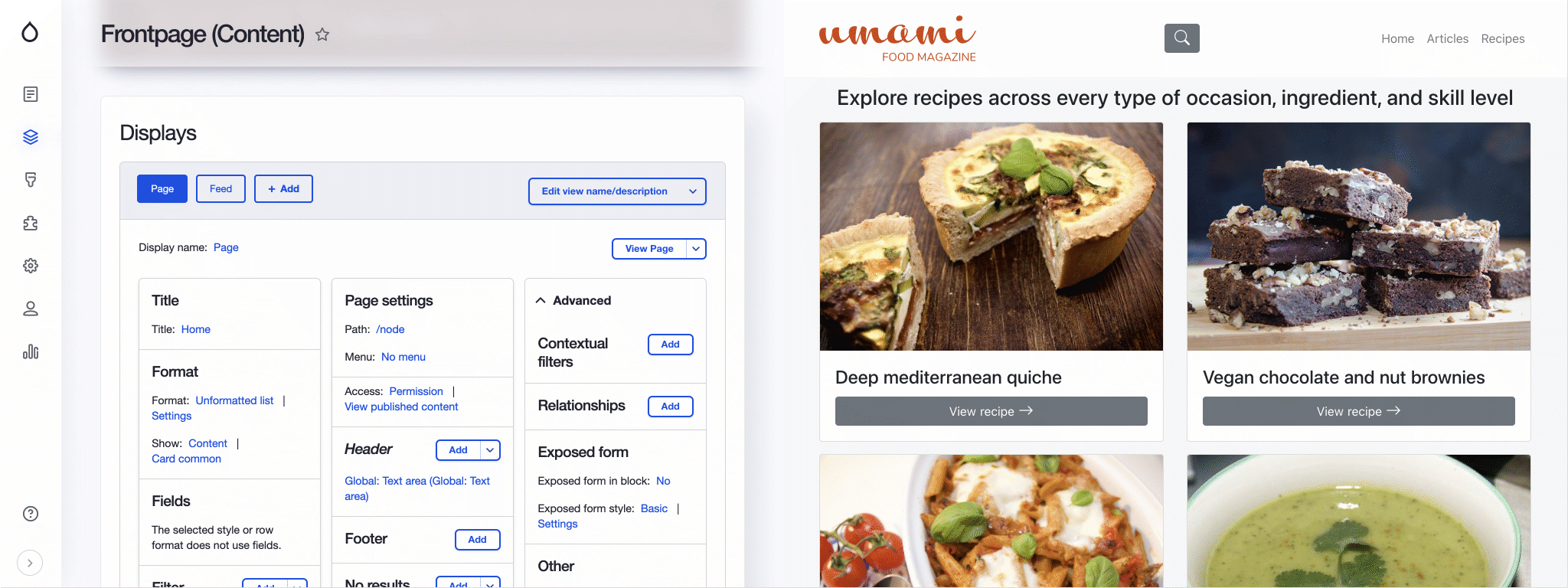 Example DruxtView page component